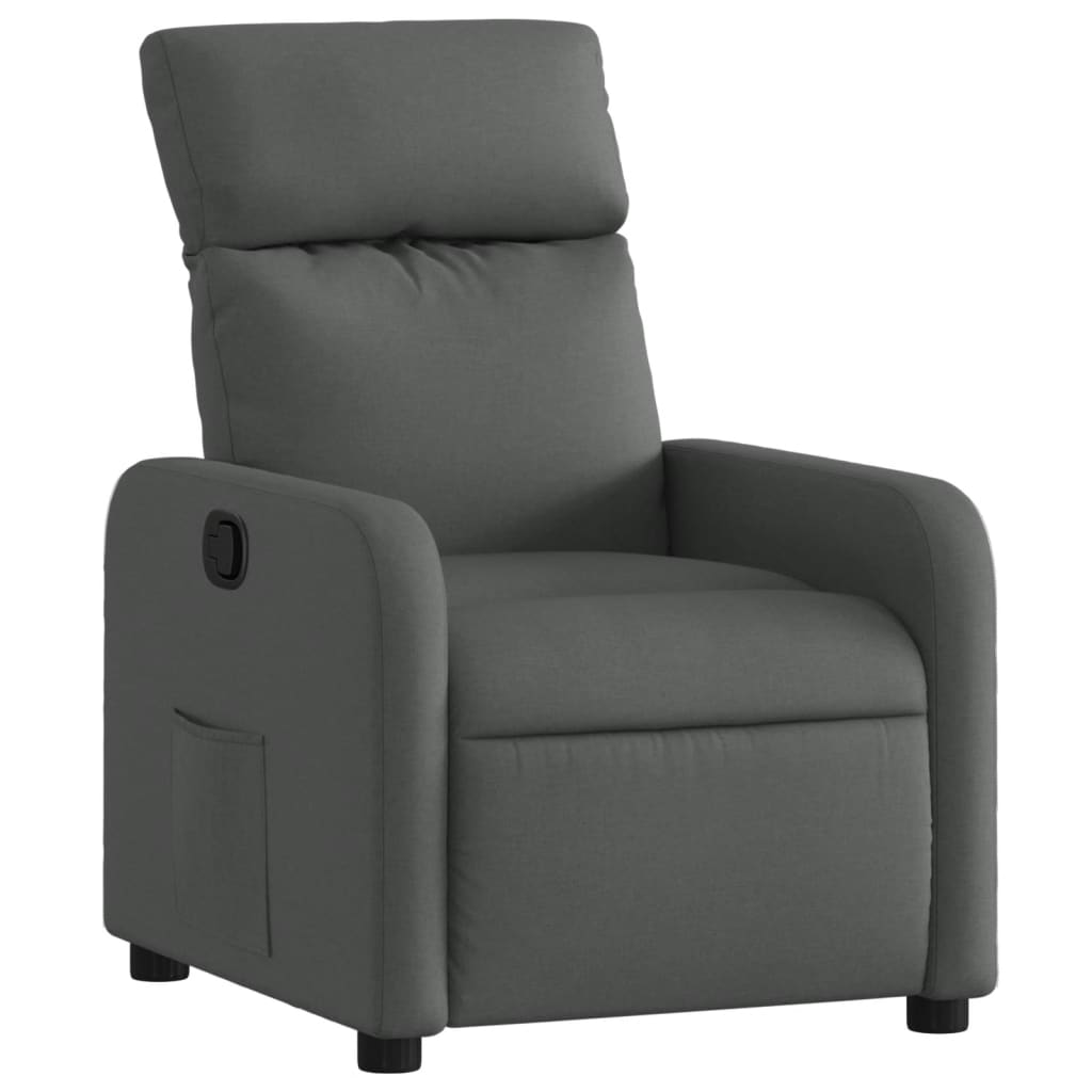 Fauteuil verstelbaar stof donkergrijs Fauteuils & Relaxfauteuils | Creëer jouw Trendy Thuis | Gratis bezorgd & Retour | Trendy.nl