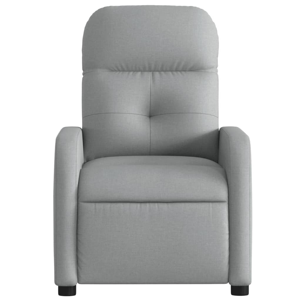 Fauteuil verstelbaar stof lichtgrijs Fauteuils & Relaxfauteuils | Creëer jouw Trendy Thuis | Gratis bezorgd & Retour | Trendy.nl