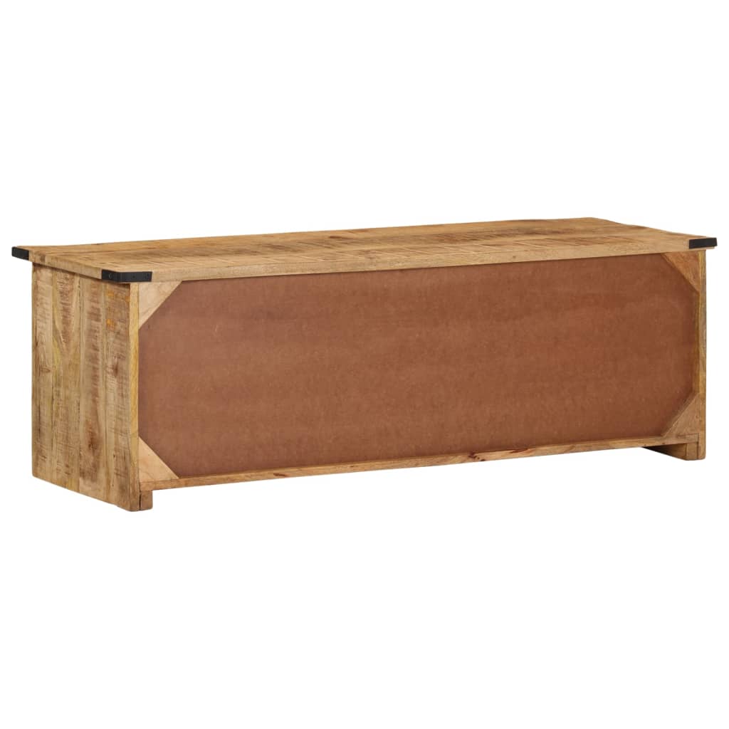 Tv-meubel met deuren 105x33x36cm massief mangohout Cd- & dvd-kasten | Creëer jouw Trendy Thuis | Gratis bezorgd & Retour | Trendy.nl