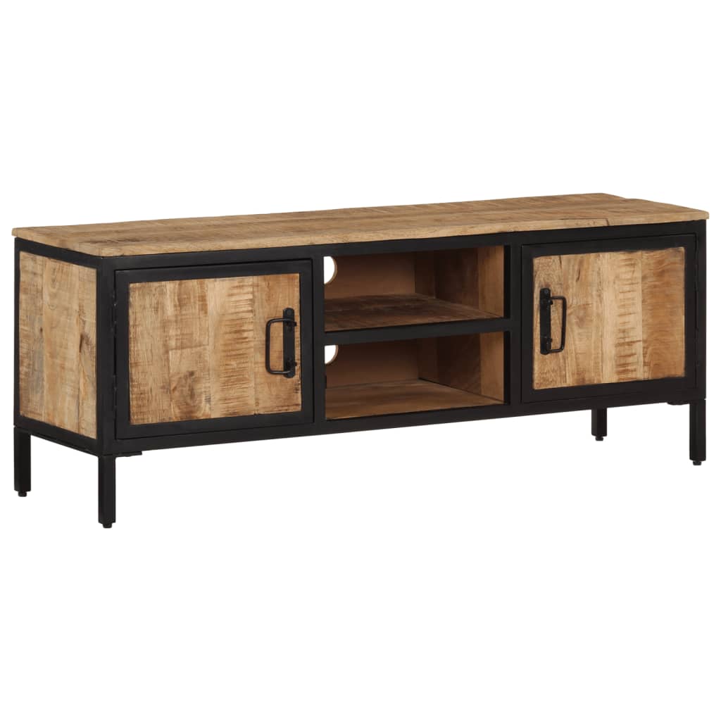 Tv-meubel 110x30x40 cm massief ruw mangohout Cd- & dvd-kasten | Creëer jouw Trendy Thuis | Gratis bezorgd & Retour | Trendy.nl