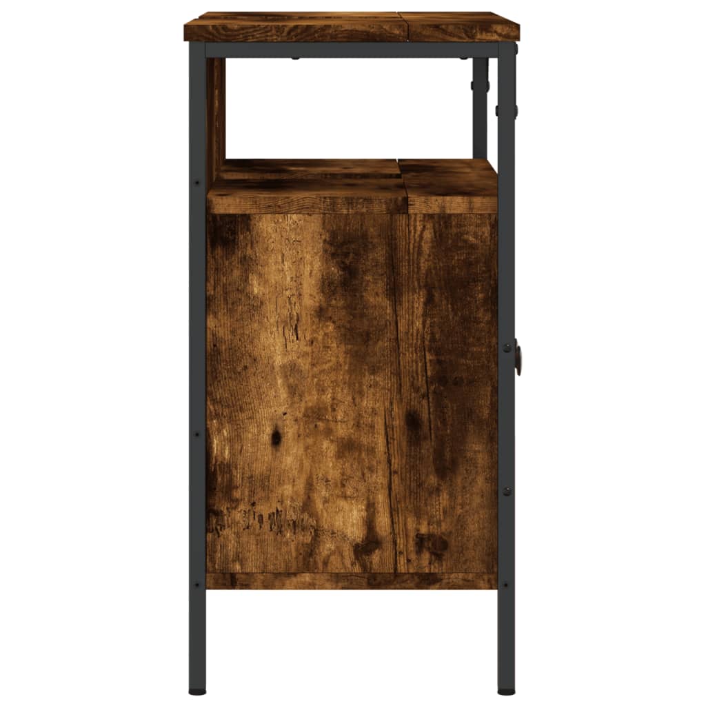 Badkamerkast 60x30x60 cm bewerkt hout gerookt eikenkleurig Kaptafels | Creëer jouw Trendy Thuis | Gratis bezorgd & Retour | Trendy.nl