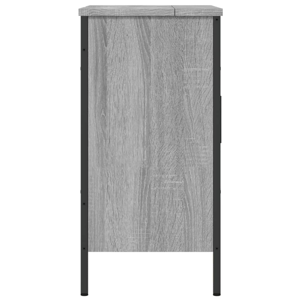 Wastafelkast 60x30x60 cm bewerkt hout grijs sonoma eikenkleurig Kaptafels | Creëer jouw Trendy Thuis | Gratis bezorgd & Retour | Trendy.nl