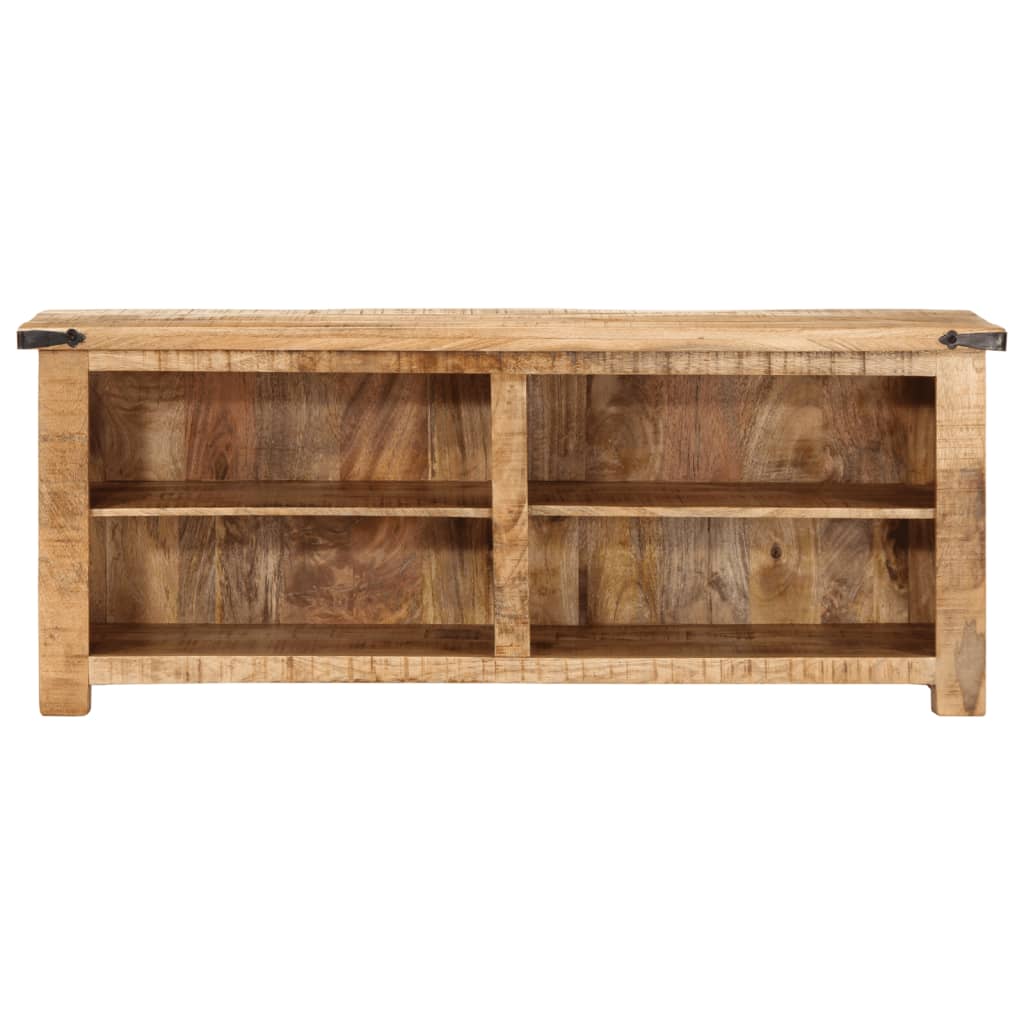 Tv-meubel 110x35x40 cm massief ruw mangohout Cd- & dvd-kasten | Creëer jouw Trendy Thuis | Gratis bezorgd & Retour | Trendy.nl