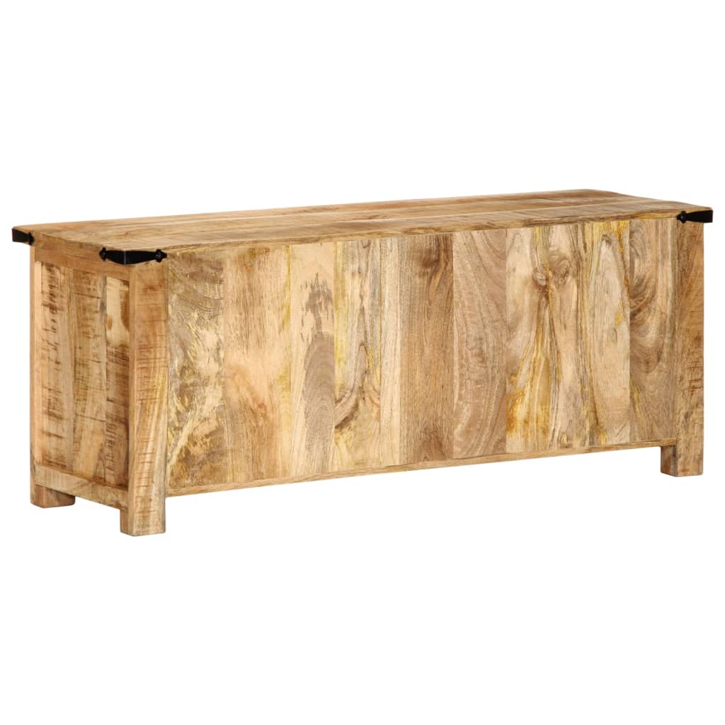 Tv-meubel 110x35x40 cm massief ruw mangohout Cd- & dvd-kasten | Creëer jouw Trendy Thuis | Gratis bezorgd & Retour | Trendy.nl