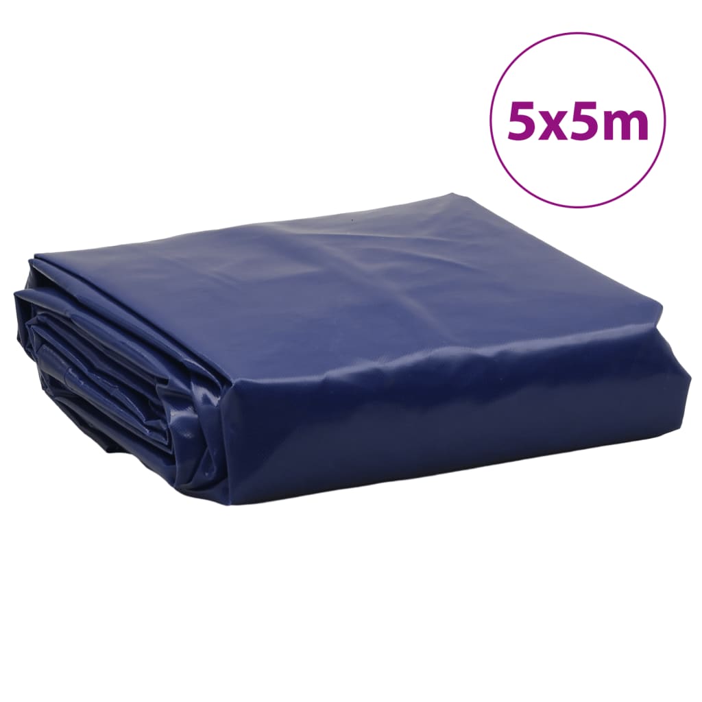 Dekzeil 650 g/m² 5x5 m blauw Afdekdoeken | Creëer jouw Trendy Thuis | Gratis bezorgd & Retour | Trendy.nl