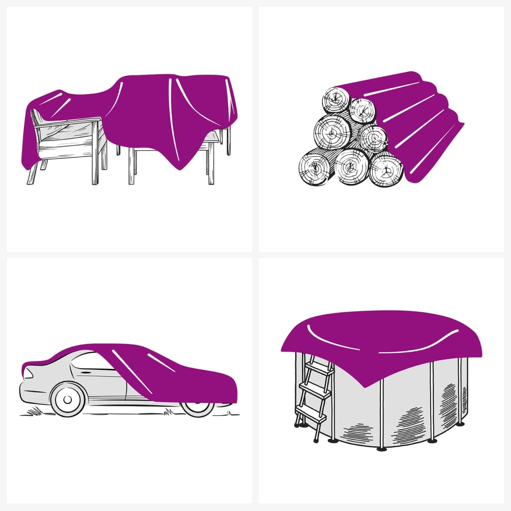 Dekzeil 650 g/m² 3,5x5 m groen Afdekdoeken | Creëer jouw Trendy Thuis | Gratis bezorgd & Retour | Trendy.nl