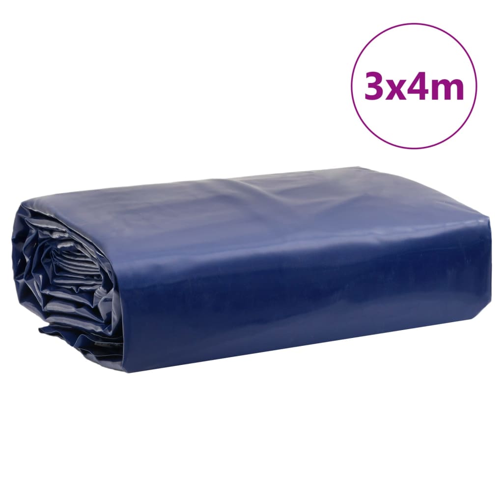 Dekzeil 650 g/m² 3x4 m blauw Afdekdoeken | Creëer jouw Trendy Thuis | Gratis bezorgd & Retour | Trendy.nl