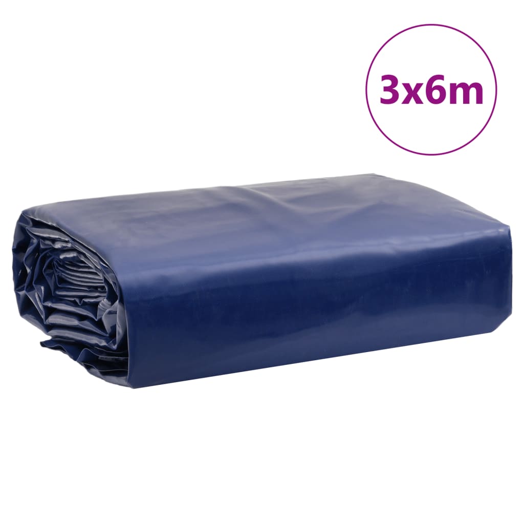 Dekzeil 650 g/m² 3x6 m blauw Afdekdoeken | Creëer jouw Trendy Thuis | Gratis bezorgd & Retour | Trendy.nl