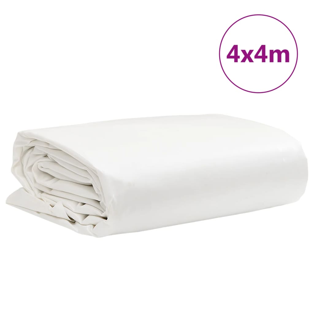 Dekzeil 650 g/m² 4x4 m wit Afdekdoeken | Creëer jouw Trendy Thuis | Gratis bezorgd & Retour | Trendy.nl