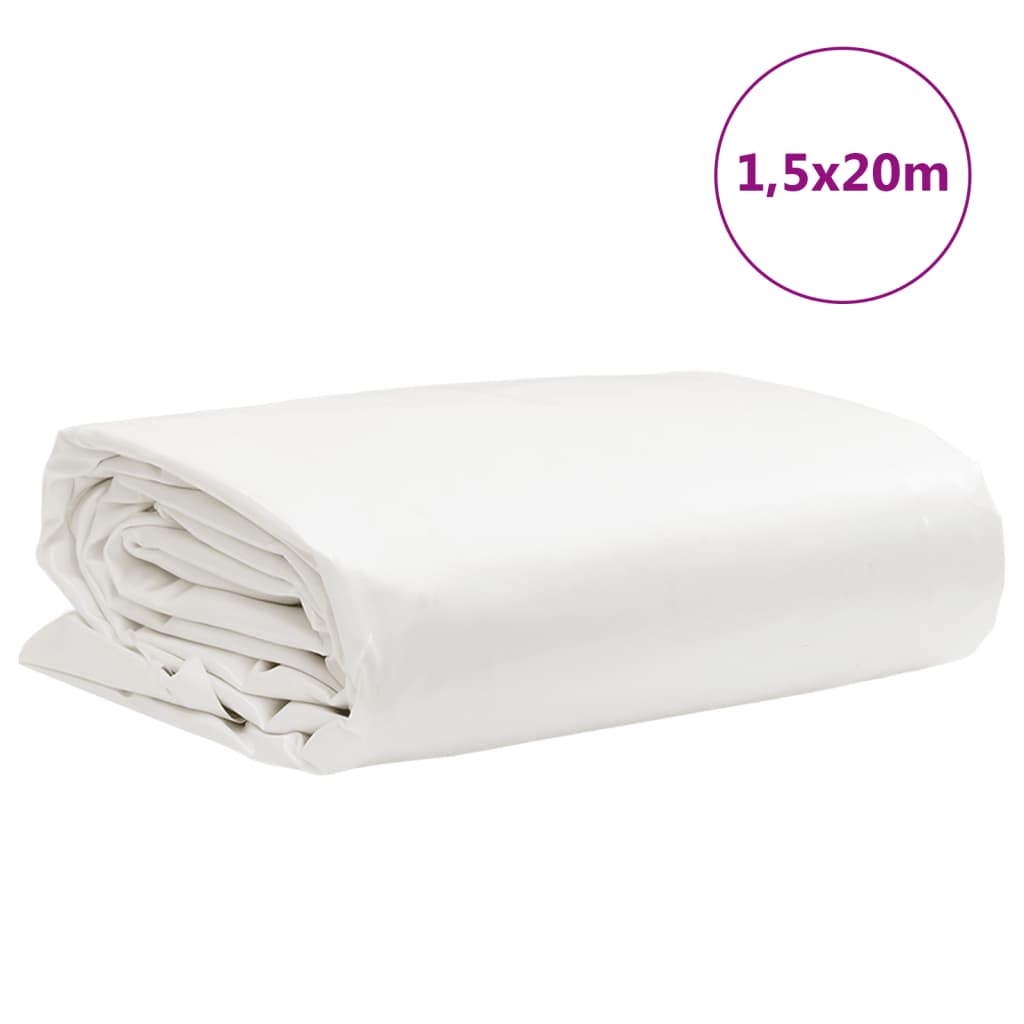 Dekzeil 650 g/m² 1,5x20 m wit Afdekdoeken | Creëer jouw Trendy Thuis | Gratis bezorgd & Retour | Trendy.nl