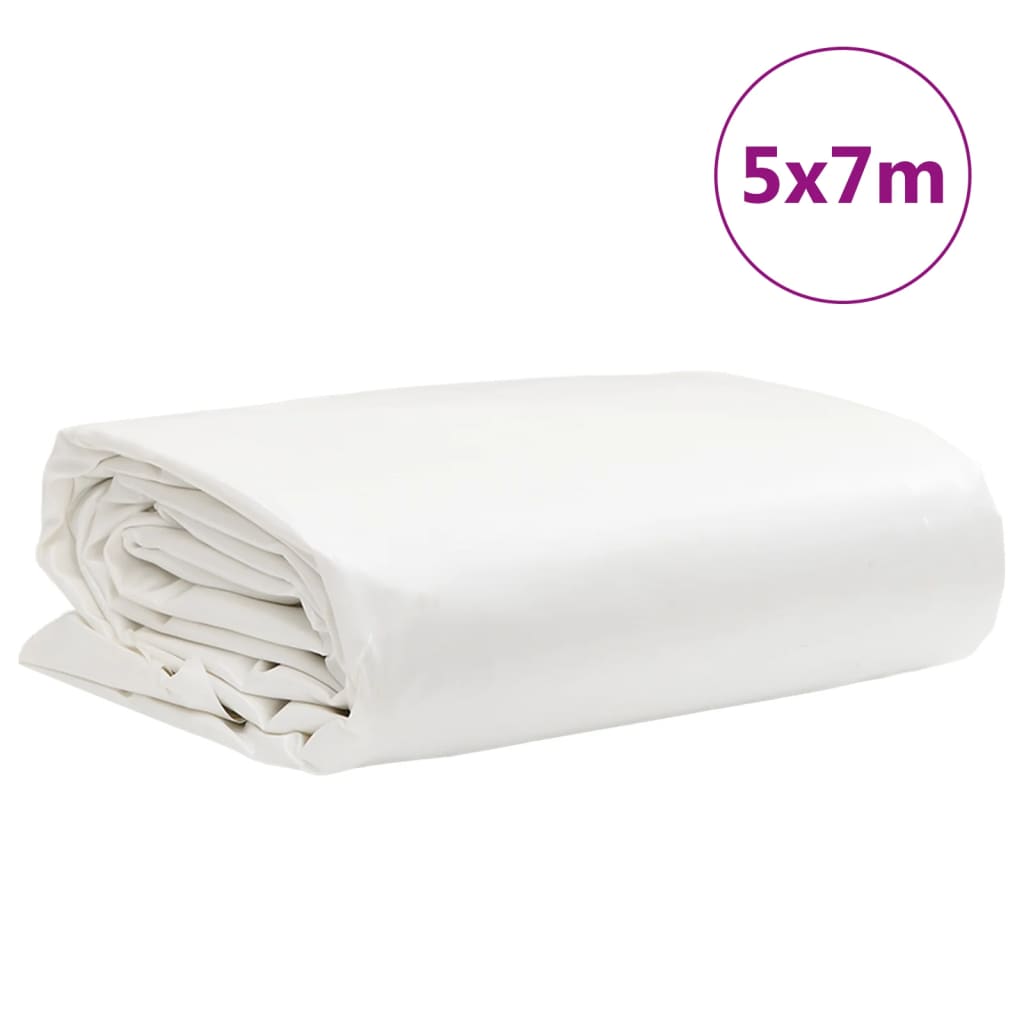 Dekzeil 650 g/m² 5x7 m wit Afdekdoeken | Creëer jouw Trendy Thuis | Gratis bezorgd & Retour | Trendy.nl