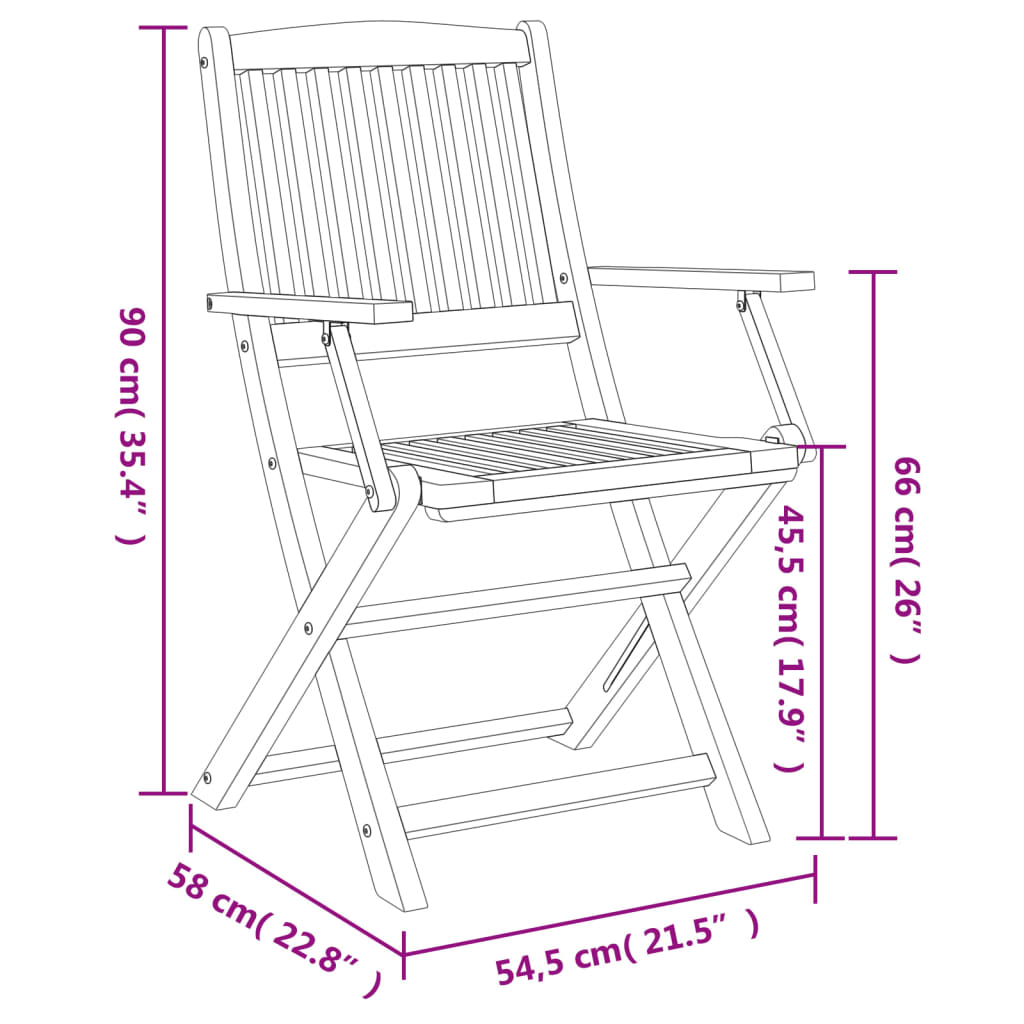 7-delige Tuinset massief acaciahout Tuinsets | Creëer jouw Trendy Thuis | Gratis bezorgd & Retour | Trendy.nl