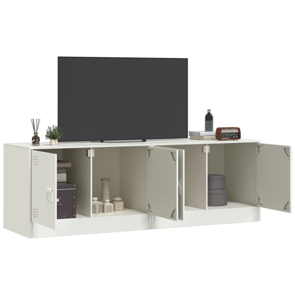 Tv-meubelen 2 st 67x39x44 cm staal wit Tv-meubels | Creëer jouw Trendy Thuis | Gratis bezorgd & Retour | Trendy.nl