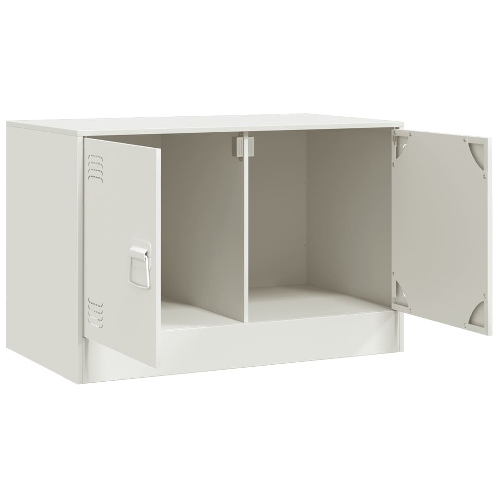 Tv-meubelen 2 st 67x39x44 cm staal wit Tv-meubels | Creëer jouw Trendy Thuis | Gratis bezorgd & Retour | Trendy.nl