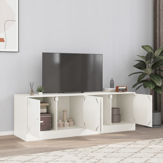 Tv-meubelen 2 st 67x39x44 cm staal wit Tv-meubels | Creëer jouw Trendy Thuis | Gratis bezorgd & Retour | Trendy.nl