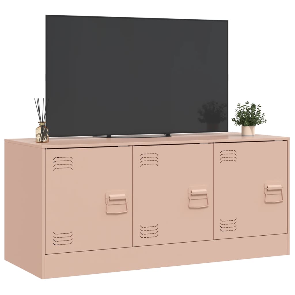 Tv-meubel 99x39x44 cm staal roze Tv-meubels | Creëer jouw Trendy Thuis | Gratis bezorgd & Retour | Trendy.nl