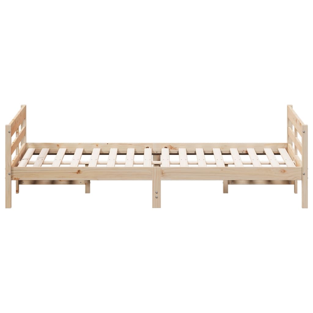 Bedframe zonder matras massief grenenhout 140x200 cm Bedden & bedframes | Creëer jouw Trendy Thuis | Gratis bezorgd & Retour | Trendy.nl