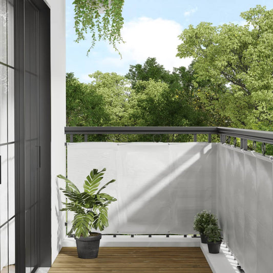 Balkonscherm 90x600 cm 100% oxford polyester lichtgrijs Parasols en zonneschermen | Creëer jouw Trendy Thuis | Gratis bezorgd & Retour | Trendy.nl