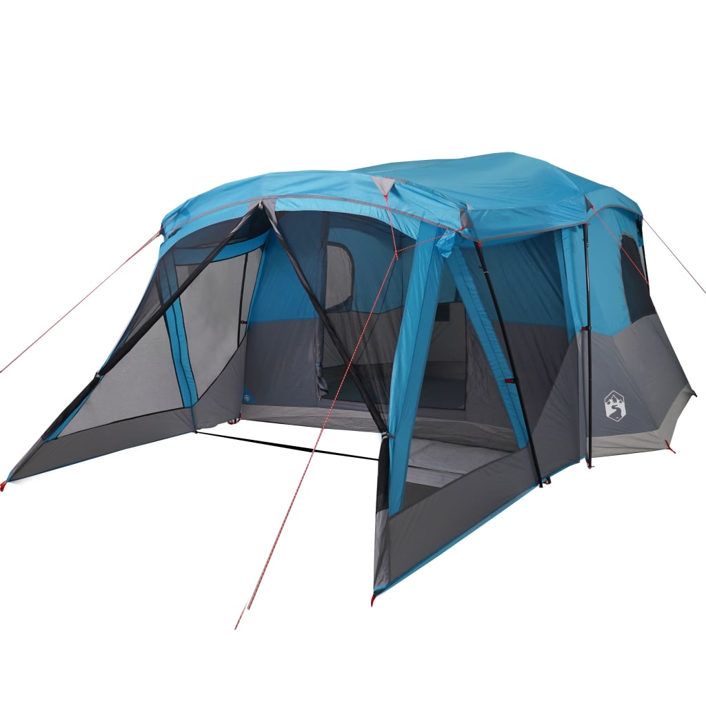 Tent met luifel 4-persoons waterdicht blauw Tenten | Creëer jouw Trendy Thuis | Gratis bezorgd & Retour | Trendy.nl