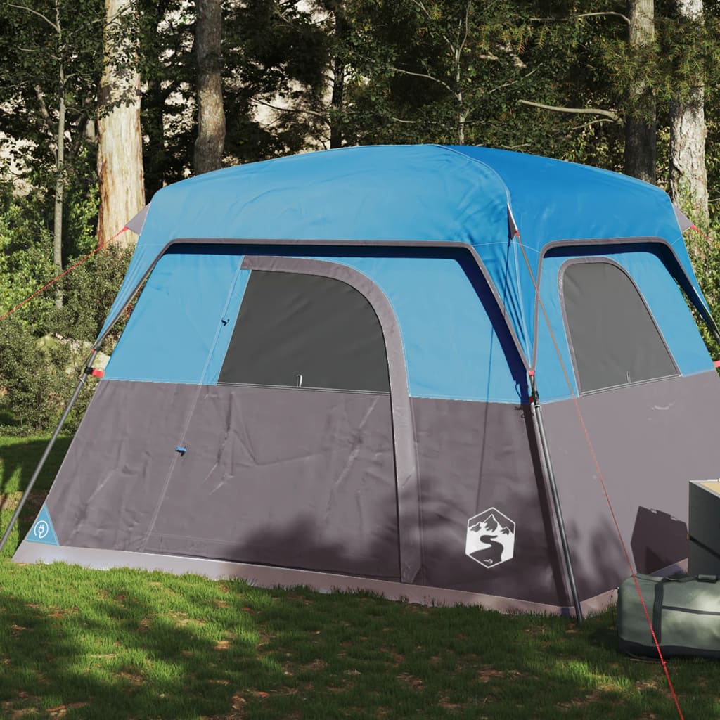 Tent 4-persoons waterdicht blauw Tenten | Creëer jouw Trendy Thuis | Gratis bezorgd & Retour | Trendy.nl