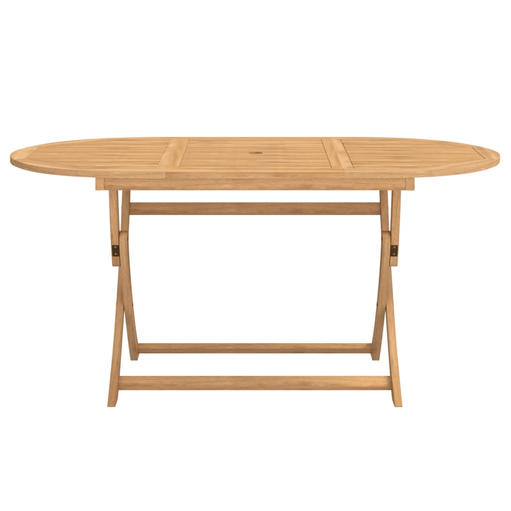 Tuintafel inklapbaar 160x85x75 cm massief acaciahout Tuintafels | Creëer jouw Trendy Thuis | Gratis bezorgd & Retour | Trendy.nl