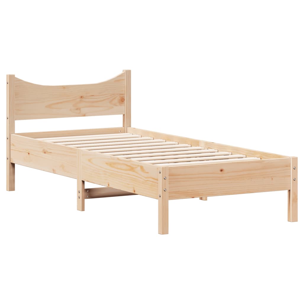 Bedframe zonder matras massief grenenhout 100x200 cm Bedden & bedframes | Creëer jouw Trendy Thuis | Gratis bezorgd & Retour | Trendy.nl