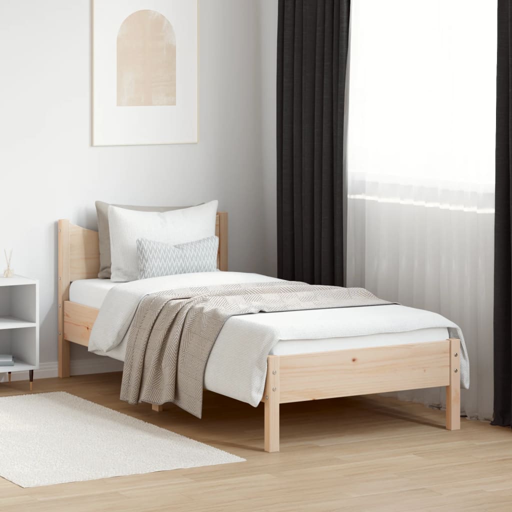 Bedframe zonder matras massief grenenhout 100x200 cm Bedden & bedframes | Creëer jouw Trendy Thuis | Gratis bezorgd & Retour | Trendy.nl