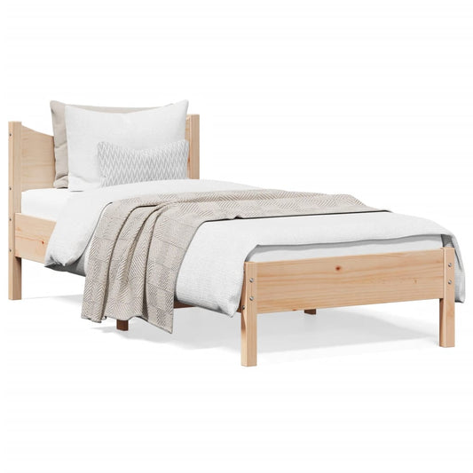 Bedframe zonder matras massief grenenhout 100x200 cm Bedden & bedframes | Creëer jouw Trendy Thuis | Gratis bezorgd & Retour | Trendy.nl