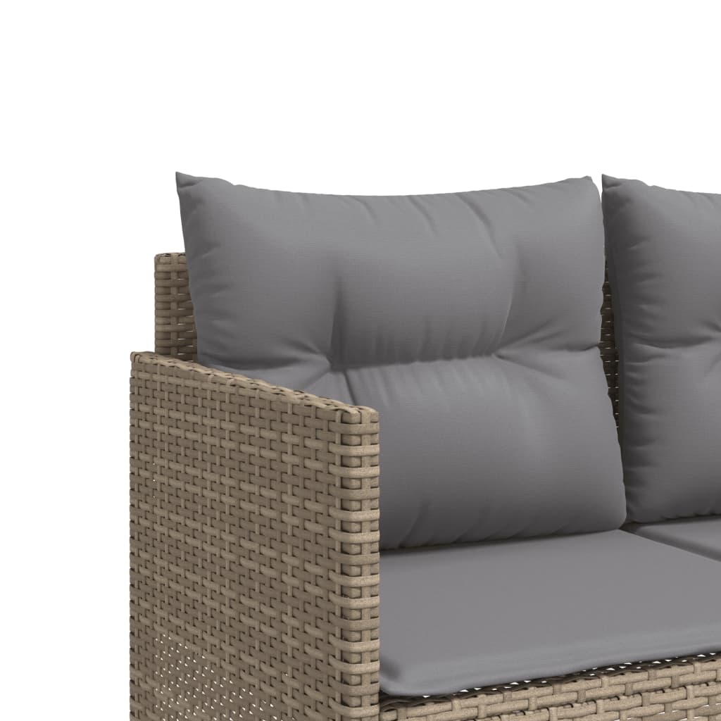 Ligbed met kussens poly rattan beige Ligstoelen | Creëer jouw Trendy Thuis | Gratis bezorgd & Retour | Trendy.nl