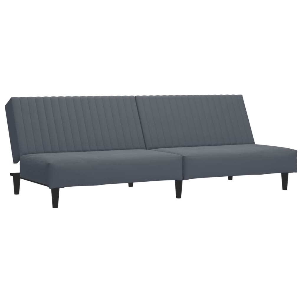 2-delige Loungeset fluweel donkergrijs Banken | Creëer jouw Trendy Thuis | Gratis bezorgd & Retour | Trendy.nl