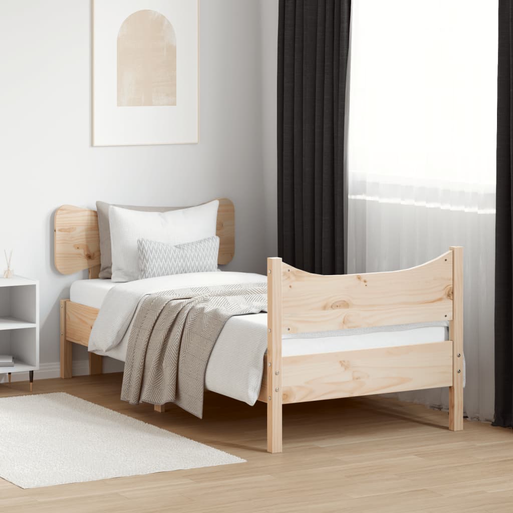 Bedframe zonder matras massief grenenhout 90x190 cm Bedden & bedframes | Creëer jouw Trendy Thuis | Gratis bezorgd & Retour | Trendy.nl