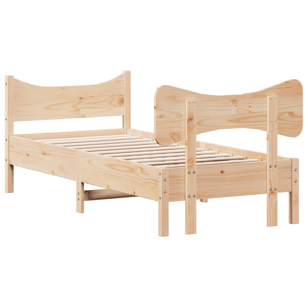 Bedframe zonder matras massief grenenhout 90x190 cm Bedden & bedframes | Creëer jouw Trendy Thuis | Gratis bezorgd & Retour | Trendy.nl