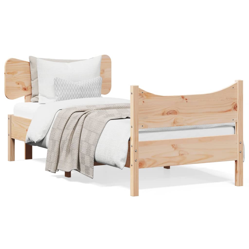 Bedframe zonder matras massief grenenhout 90x190 cm Bedden & bedframes | Creëer jouw Trendy Thuis | Gratis bezorgd & Retour | Trendy.nl