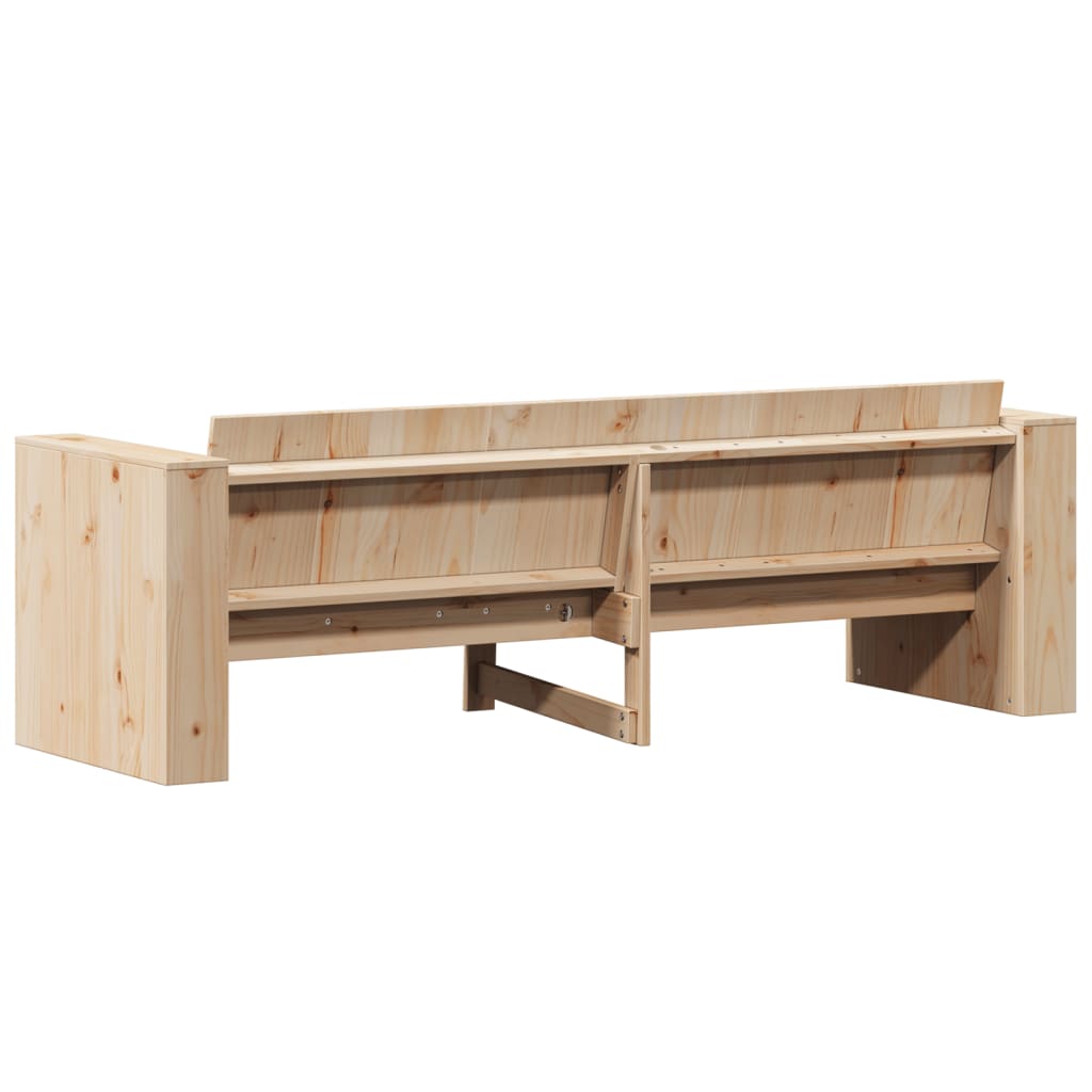 Tuinbank 3-zits 189x60x62 cm massief grenenhout Loungebanken | Creëer jouw Trendy Thuis | Gratis bezorgd & Retour | Trendy.nl