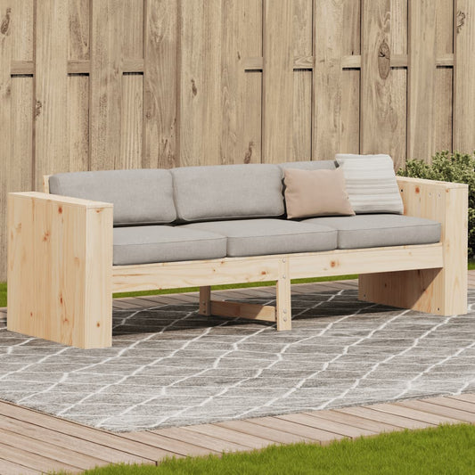 Tuinbank 3-zits 189x60x62 cm massief grenenhout Loungebanken | Creëer jouw Trendy Thuis | Gratis bezorgd & Retour | Trendy.nl