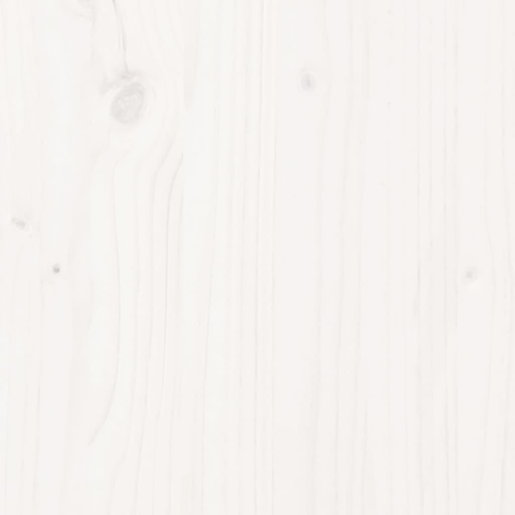Tuinbartafel met dak 112,5x57x195,5 cm massief hout wit Tuintafels | Creëer jouw Trendy Thuis | Gratis bezorgd & Retour | Trendy.nl