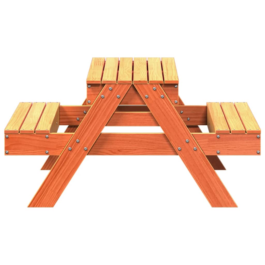 Picknicktafel met zandbak voor kinderen grenenhout wasbruin Tuintafels | Creëer jouw Trendy Thuis | Gratis bezorgd & Retour | Trendy.nl