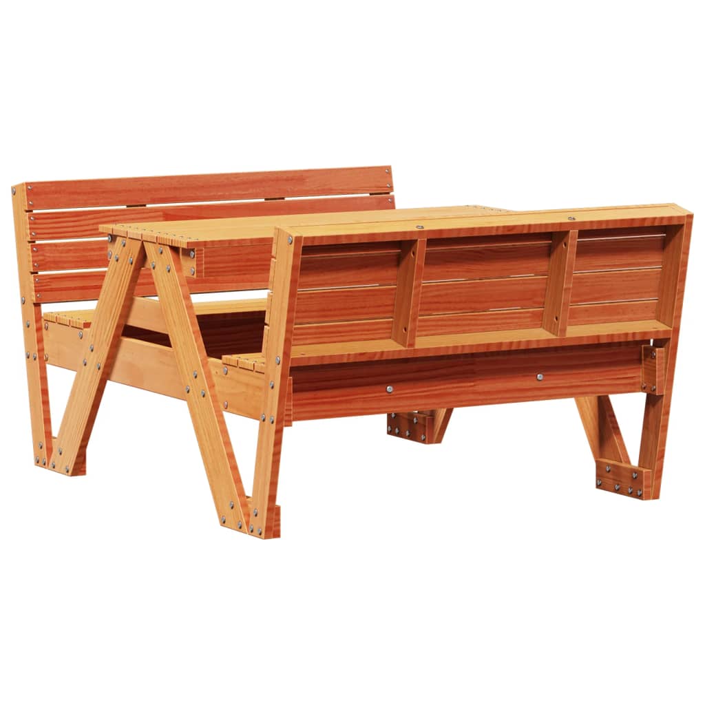 Picknicktafel voor kinderen 88x122x58 cm grenenhout wasbruin Tuintafels | Creëer jouw Trendy Thuis | Gratis bezorgd & Retour | Trendy.nl