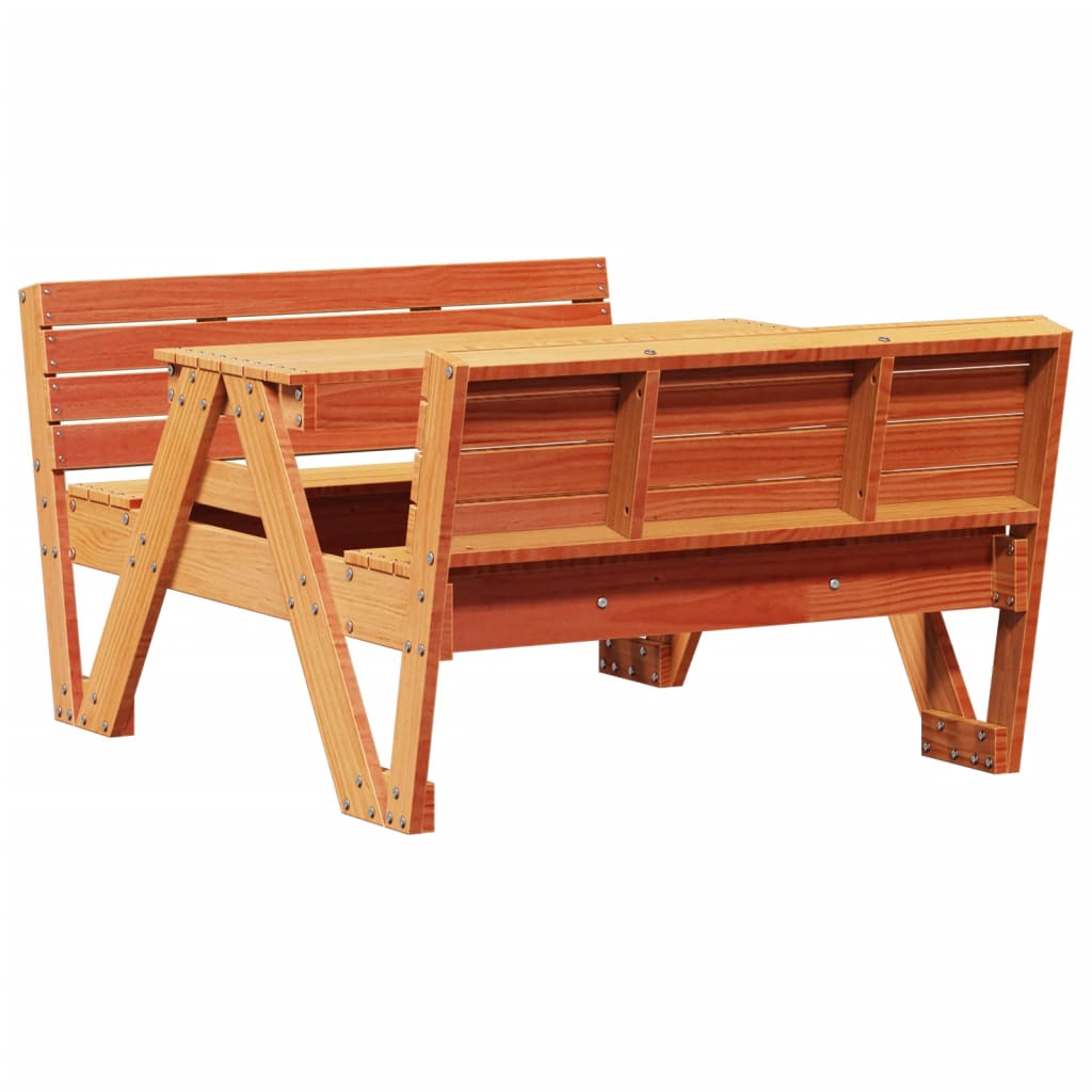 Picknicktafel voor kinderen 88x122x58 cm grenenhout wasbruin Tuintafels | Creëer jouw Trendy Thuis | Gratis bezorgd & Retour | Trendy.nl