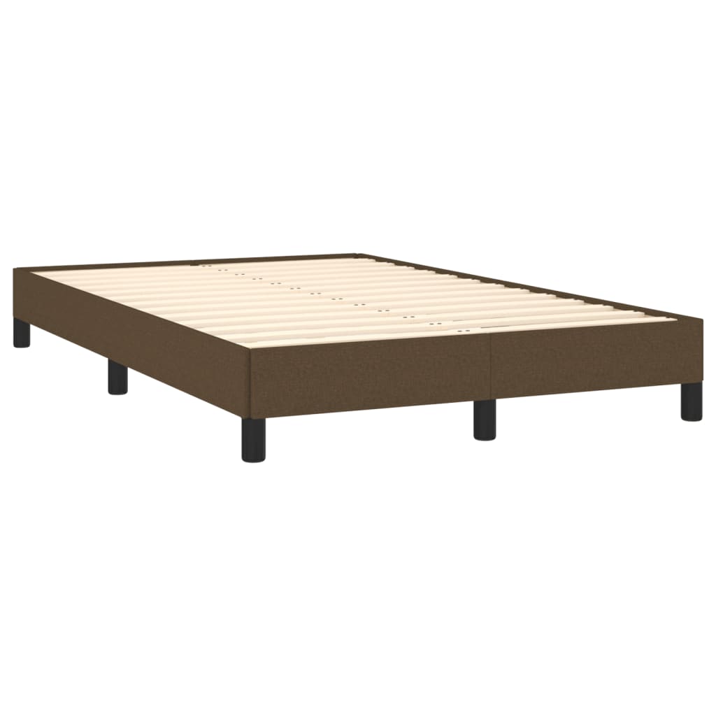 Bedframe zonder matras 120x190 cm stof donkerbruin