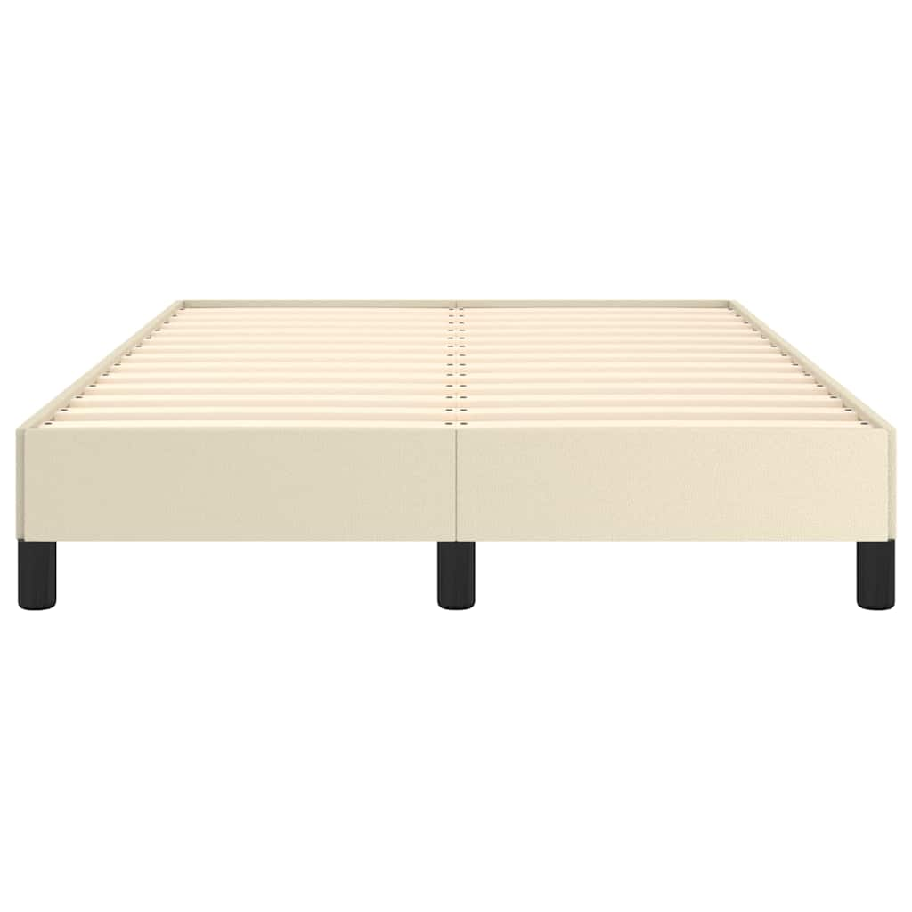 Bedframe zonder matras 120x190 cm kunstleer crème