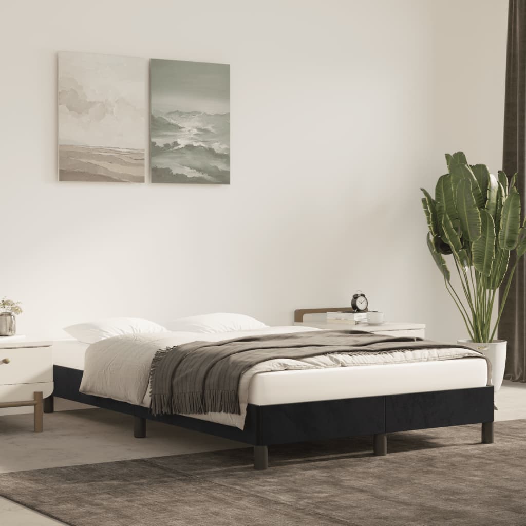 Bedframe fluweel zwart 120x190 cm Bedden & bedframes | Creëer jouw Trendy Thuis | Gratis bezorgd & Retour | Trendy.nl