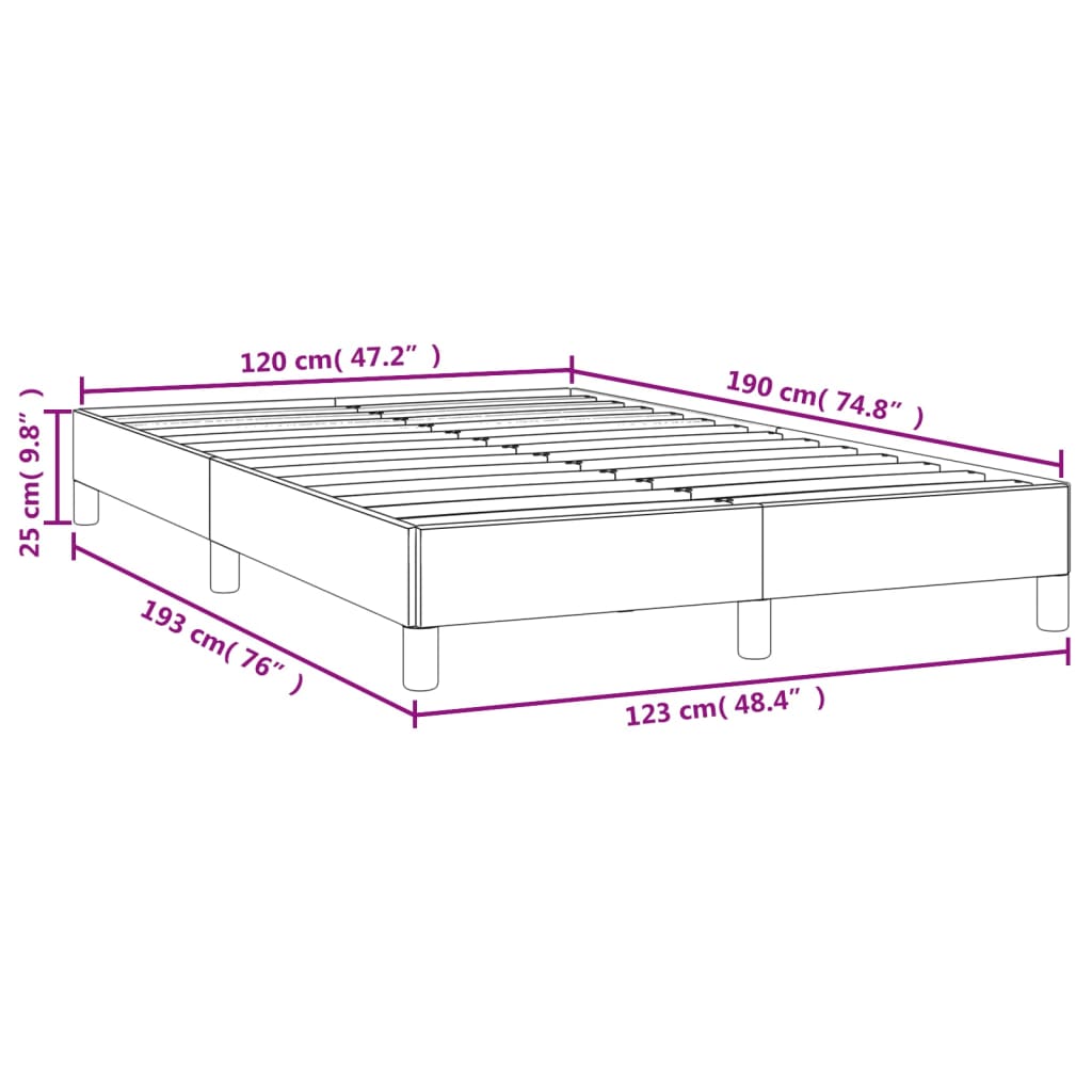 Bedframe fluweel zwart 120x190 cm Bedden & bedframes | Creëer jouw Trendy Thuis | Gratis bezorgd & Retour | Trendy.nl