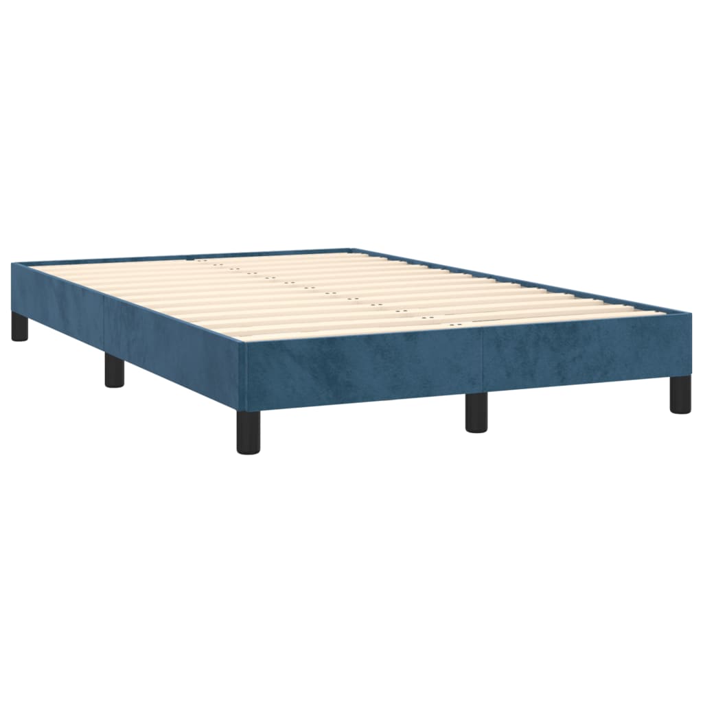 Bedframe fluweel donkerblauw 120x190 cm Bedden & bedframes | Creëer jouw Trendy Thuis | Gratis bezorgd & Retour | Trendy.nl