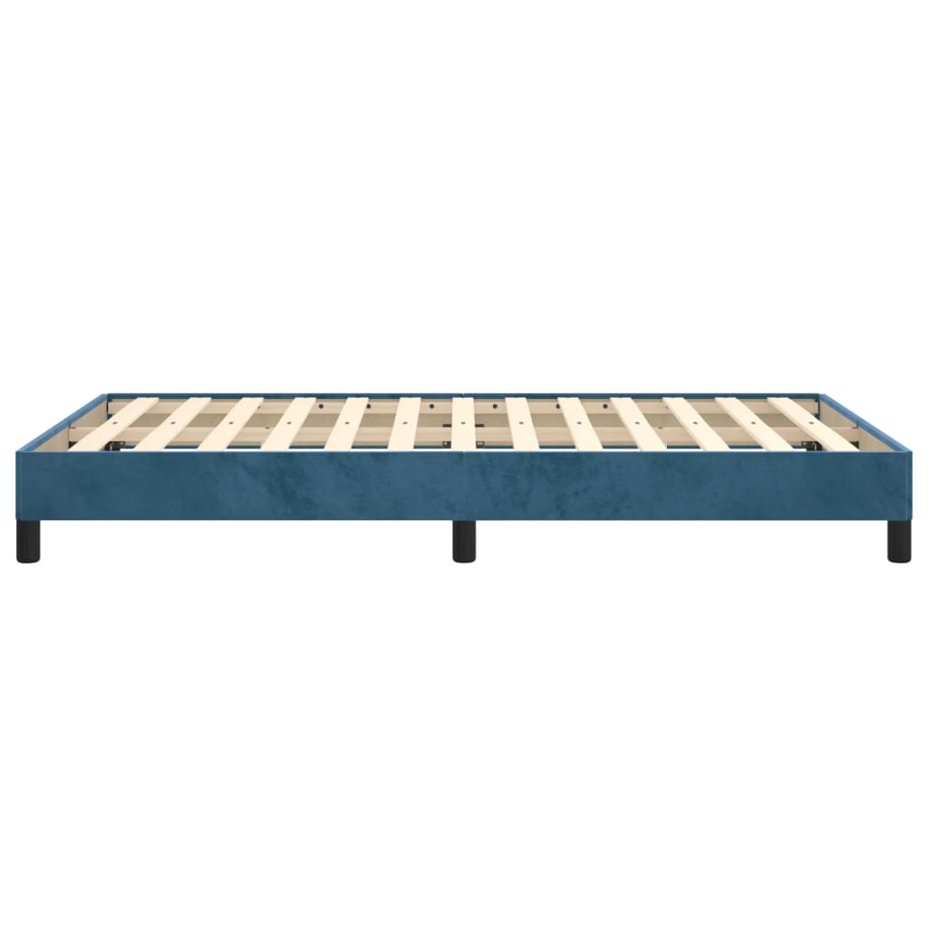 Bedframe fluweel donkerblauw 120x190 cm Bedden & bedframes | Creëer jouw Trendy Thuis | Gratis bezorgd & Retour | Trendy.nl