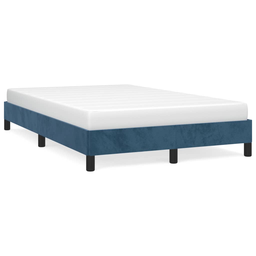 Bedframe fluweel donkerblauw 120x190 cm Bedden & bedframes | Creëer jouw Trendy Thuis | Gratis bezorgd & Retour | Trendy.nl