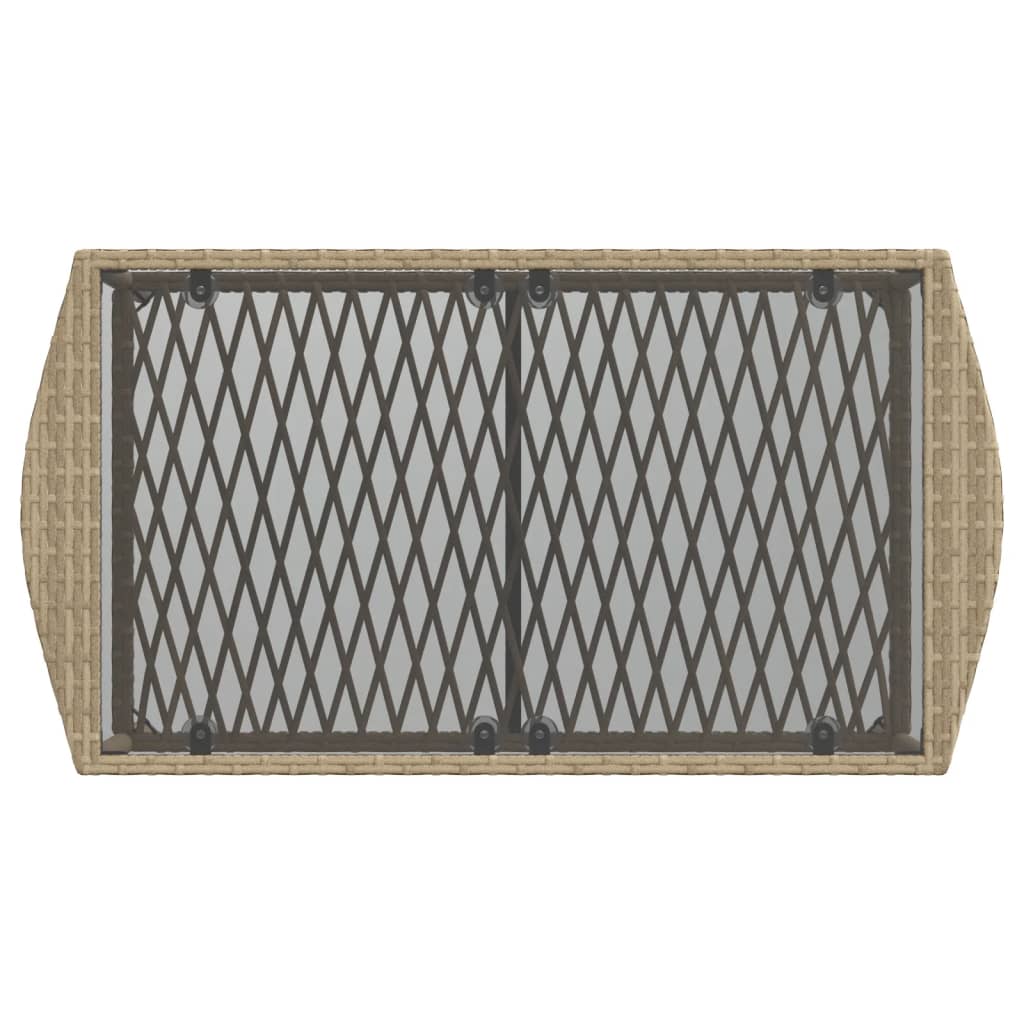 4-delige Loungeset met kussens poly rattan beige Tuinsets | Creëer jouw Trendy Thuis | Gratis bezorgd & Retour | Trendy.nl