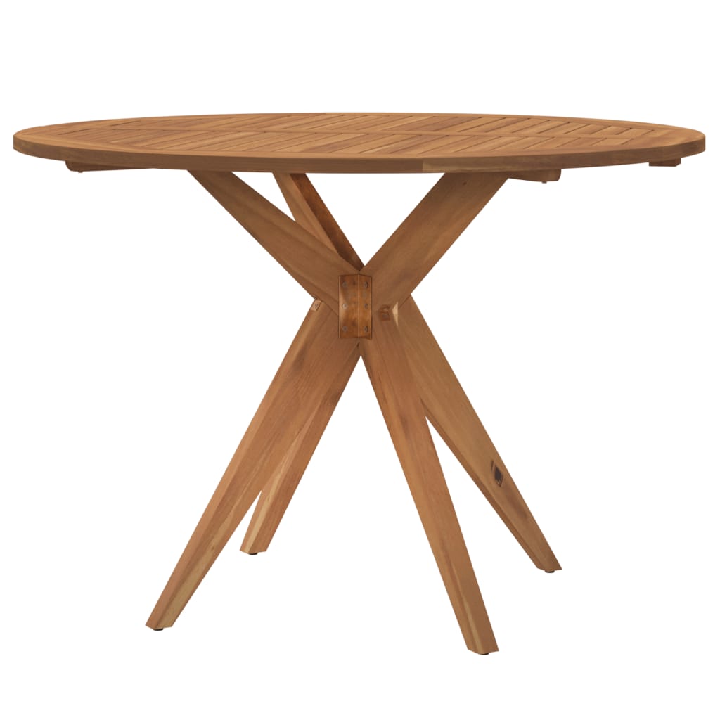 Tuintafel rond Ø110x75 cm massief acaciahout Tuintafels | Creëer jouw Trendy Thuis | Gratis bezorgd & Retour | Trendy.nl