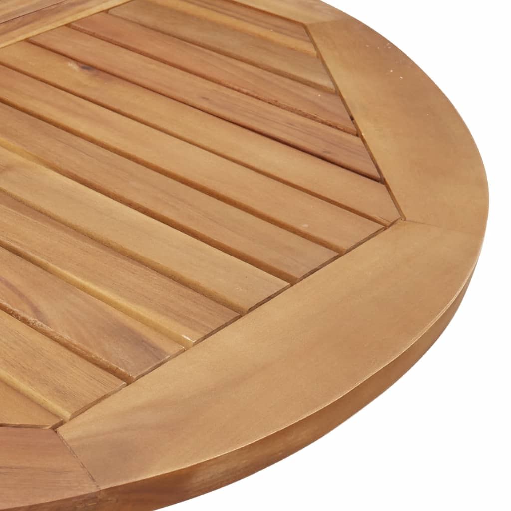 Tuintafel rond Ø110x75 cm massief acaciahout Tuintafels | Creëer jouw Trendy Thuis | Gratis bezorgd & Retour | Trendy.nl