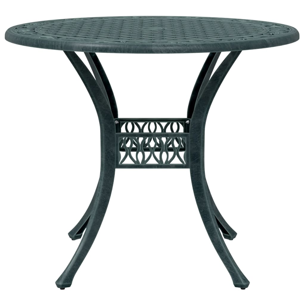 Tuintafel Ø 90x75 cm gietaluminium groen Tuintafels | Creëer jouw Trendy Thuis | Gratis bezorgd & Retour | Trendy.nl